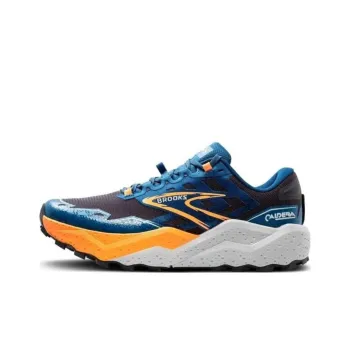 Brooks Cushioning Wear Resistant Low Top Trail Running Running Shoes Men's Blue Black
