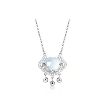 Vegetarian Chalcedony Necklaces Women's