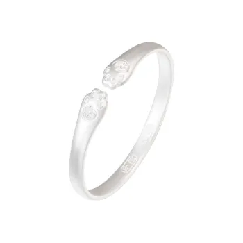 Stone Edge Poly 999 Fine Silver Bangles Unisex
