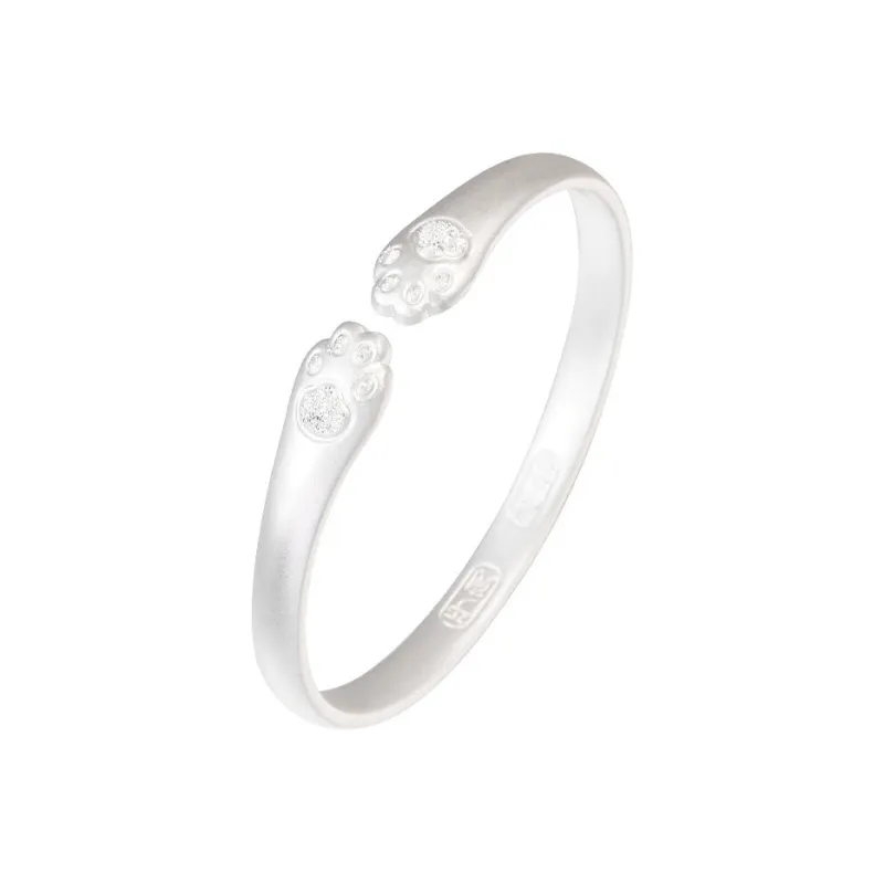 Stone Edge Poly 999 Fine Silver Bangles Unisex-0