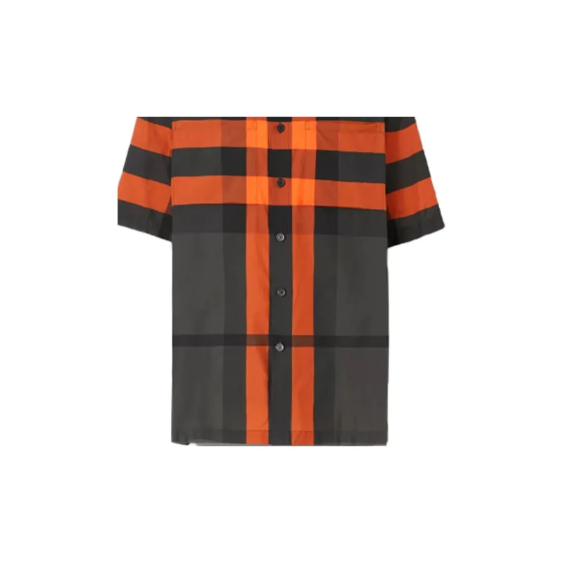 Burberry Shirts Men Orange-4