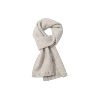 SEPTWOLVES Sheep Wool Knit Scarf Scarf WO Unisex Milk Coffee/Dark Coffee/Dark Gray/Light Gray/Latte/Maple Orange