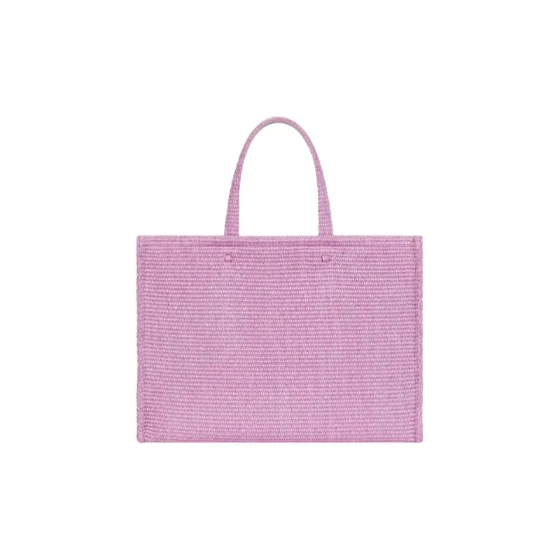 GIVENCHY Cotton Tote Bag Shopping Bag Handbag Shoulder Bag Medium Size Women's Orchid Purple-2