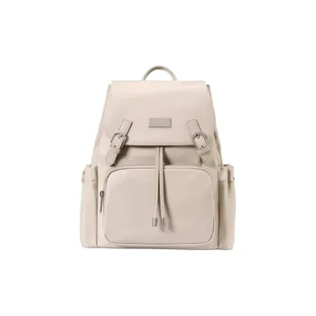 SAMSONITE Fabric Backpack Medium Size Women's Beige/Purple/Blue