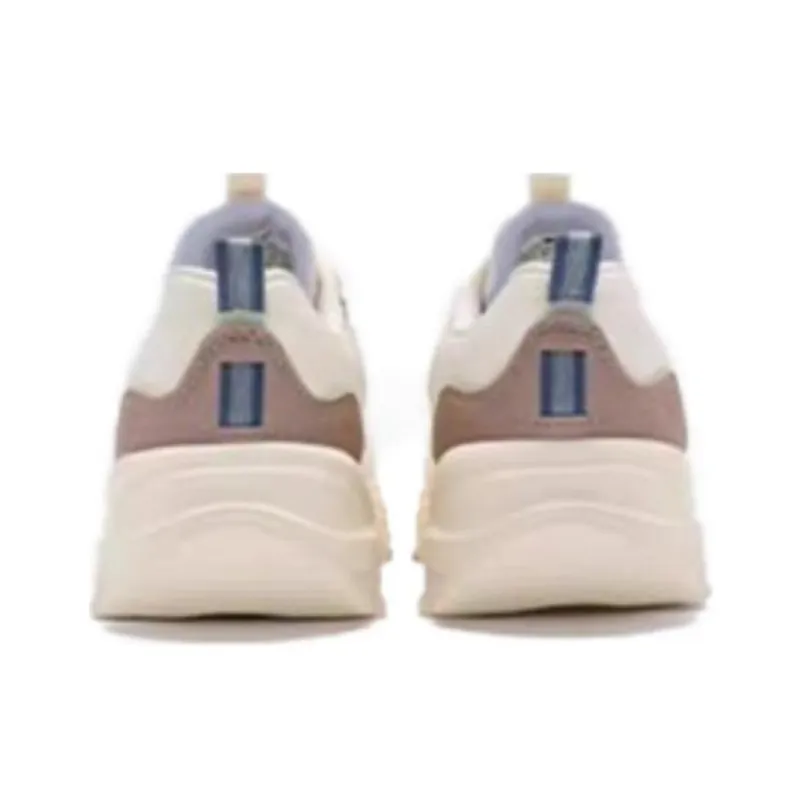 XTEP Man Dance Cushioning Wear Resistant Low Top Running Shoes Women's White Brown Blue-4