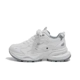 White with Gray Leather Upper