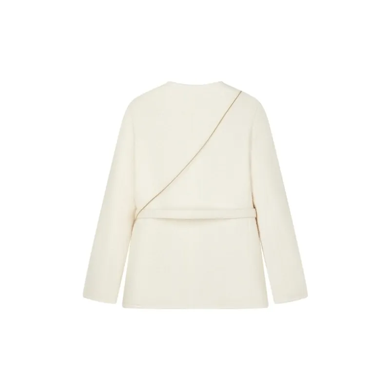 Teenie Weenie Coat Women's Ivory White-1