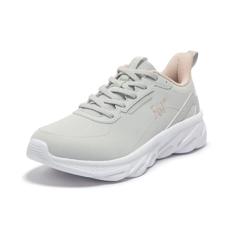 361° Running Collection Cushioning Anti Slip And Wear Resistant Low Top Running Shoes Women's Gray Pink-1
