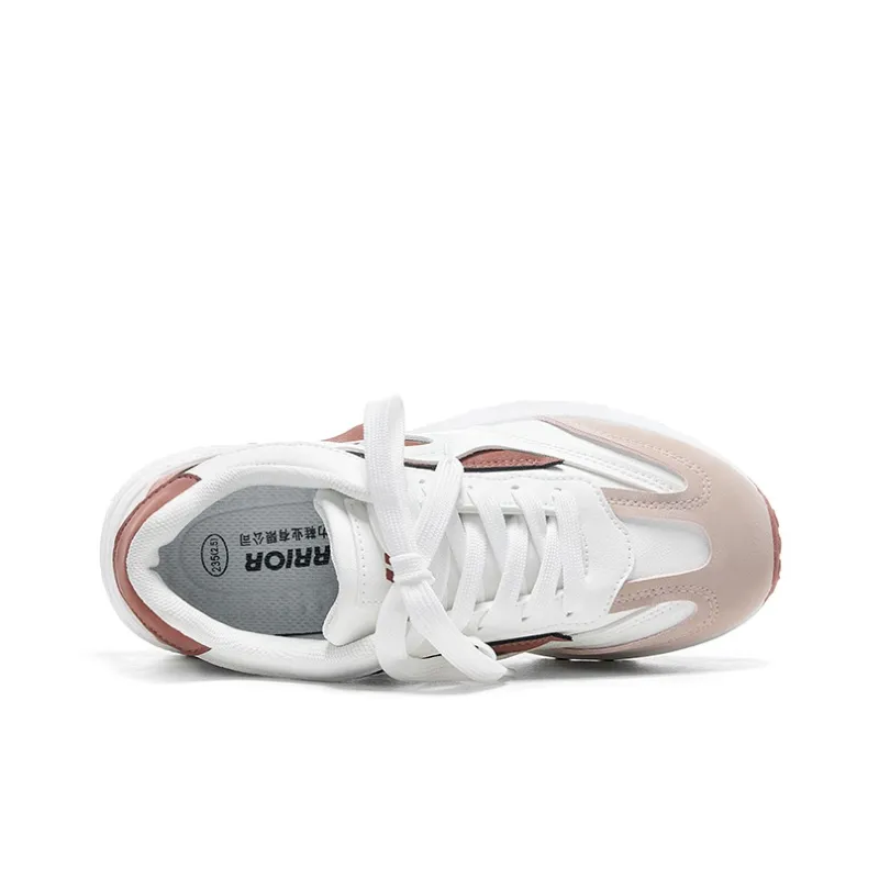 WARRIOR Ride The Wind And Waves Series Casual Shoes Women's Low Top White Light Pink-2