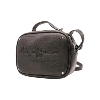 Pepe Jeans Synthetic Leather Shoulder Bag, Crossbody Bag, Handbag Regular Women's Black