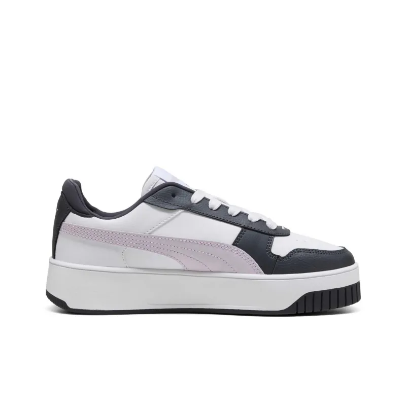 PUMA Warm And Wear-Resistant Low-Top Skateboard Shoes Women's Black White-1