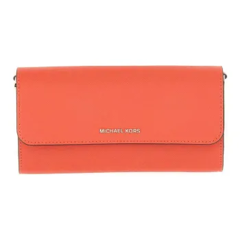 MICHAEL KORS Jet Set Leather Crossbody Bag Shoulder Bag Women's Coral Red