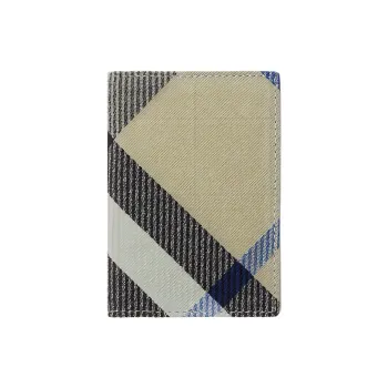 Burberry Polyester With Cotton Card Holder Men's Moss Green
