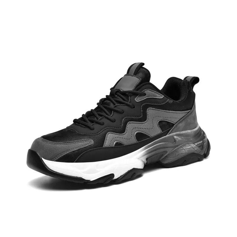 MUSNODO Cushioning, Slip Resistant, And Abrasion Resistant Low Top Casual Running Shoes Men's Black Purple Green-8