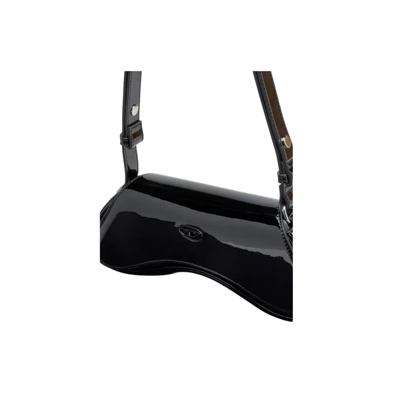 DIESEL PU Crossbody Bag, Shoulder Bag Women's Black-4