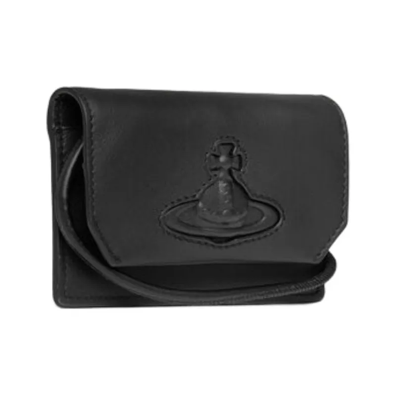 Vivienne Westwood Leather One Shoulder Crossbody Card Holder Regular Men's Black-1