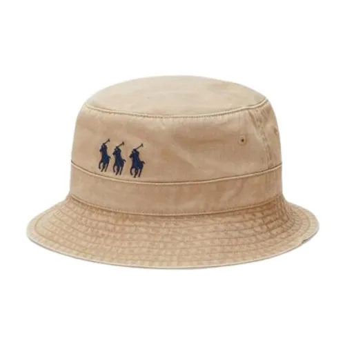 Polo Ralph Lauren Cotton Bucket Hats Unisex Beige