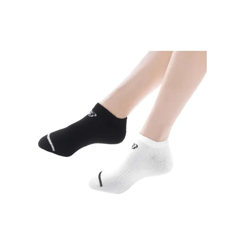 Skechers SS23 No-Show Socks Unisex 3 Pack White Black Invisible-1