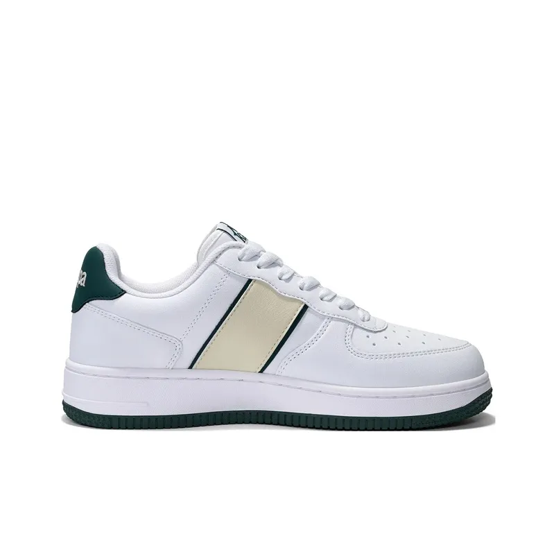 Kappa Thermal Slip Resistant Lightweight Low Top Skateboard Shoes Unisex White-1