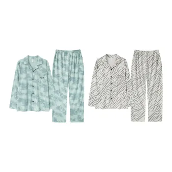 Cotton Gene Pajama Set Men's Combo Set
