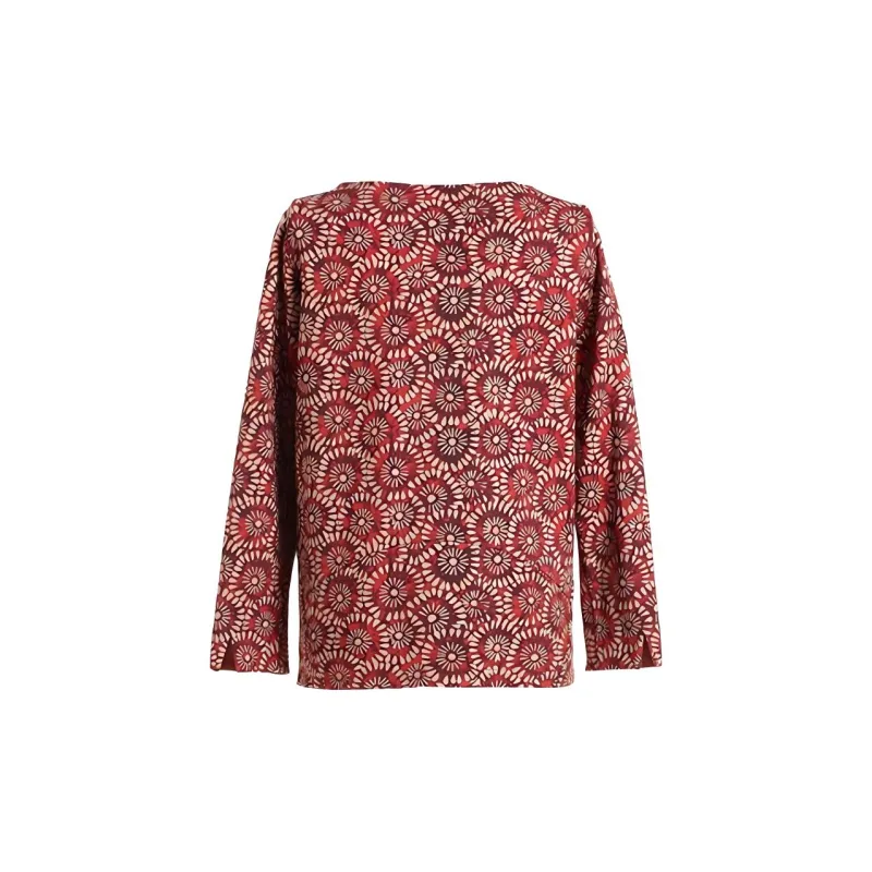 QIAOWANNI Shirt Women's Desert Flowers-1