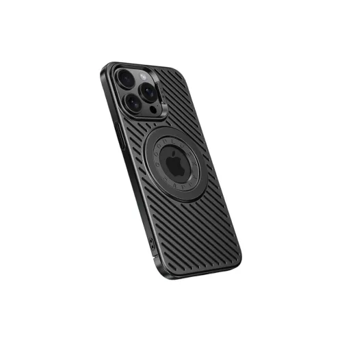 NEWVESSY Metal Wireless Charging Anti-Slip Silicone Frame Business Case Phone Cases Compatibility IPhone 12/13/14/15/16