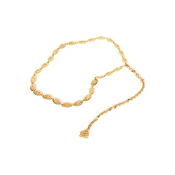 Sandro Zinc Alloy Waist Chains Women's Gold Width 1.5CM