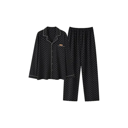 XIAFENYAN Pajama Set Men's Gift Box Set Black