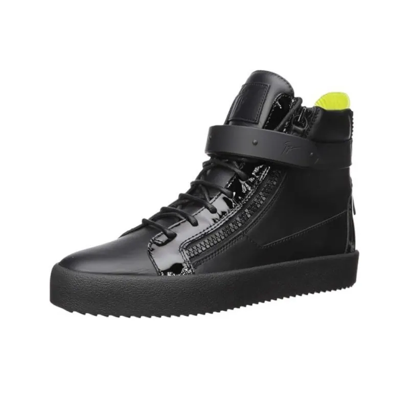 Giuseppe Zanotti/GZ High Top Skateboard Shoes Men's Black-1