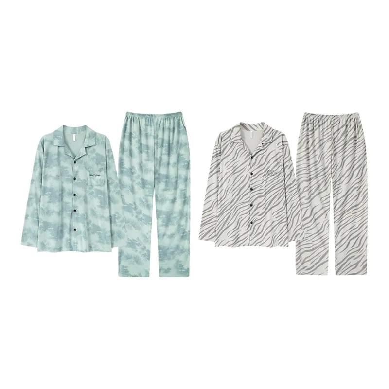 Cotton Gene Pajama Set Men's Combo Set-50