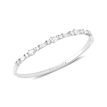 Givenchy Crystal, Metal Bangles Unisex White
