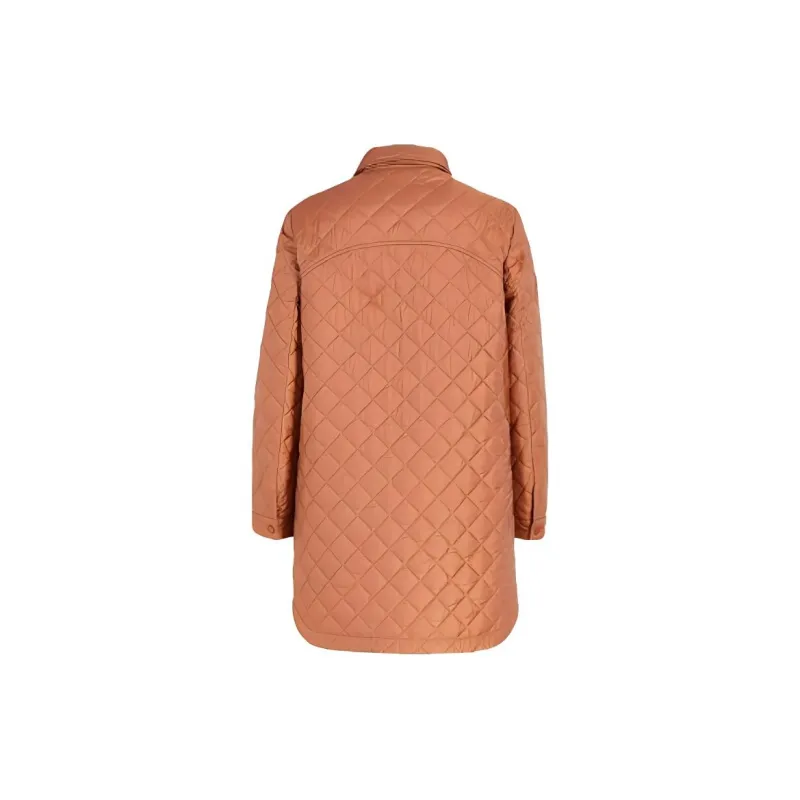 QIAOWANNI Puffer Jacket Women's Sweet Orange-1