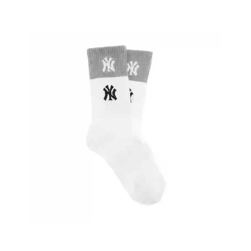 MLB New York Yankees Mid Calf Socks Unisex 1 Pack New York Yankees/Ecru-0