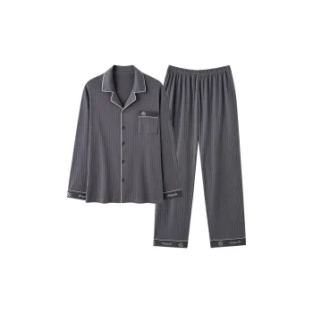 XIAFENYAN Pajama Set Men's Gray