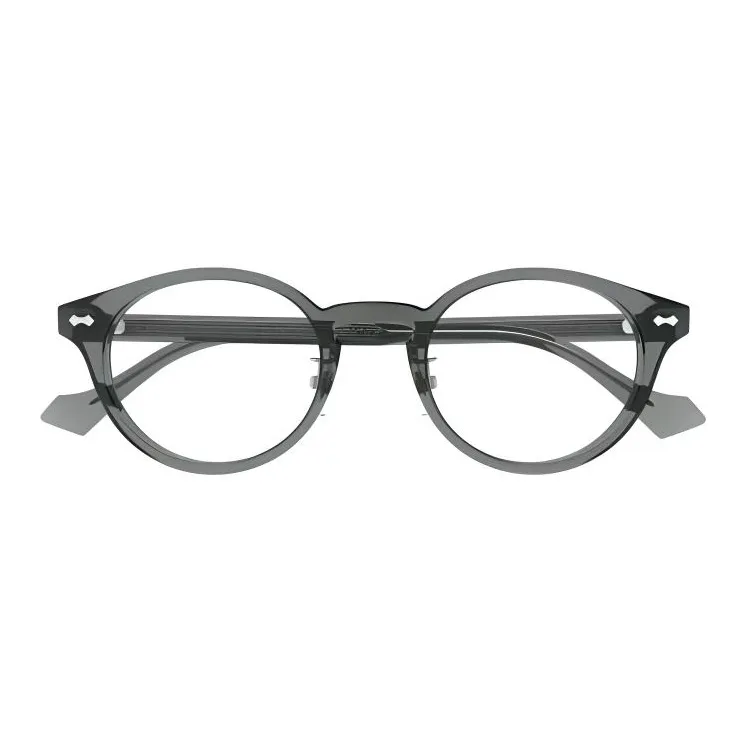 GUCCI Subject To Official Website Round Eyeglass Frames Men's Gray-1