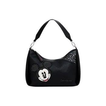 Desigual Polyurethane Shoulder Bag, Crossbody Bag, Handbag Regular Women's Black