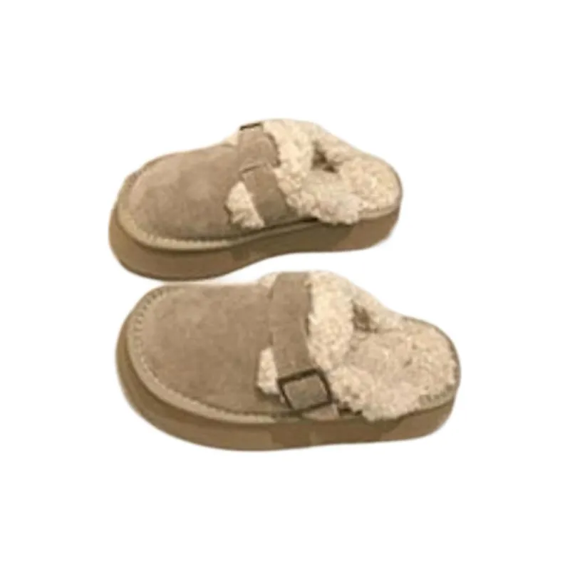 Qiao Anju Home Slippers Chestnut, Antelope Brown-3