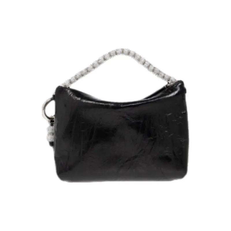 Jimmy Choo Leather Handbag Women's Black-2