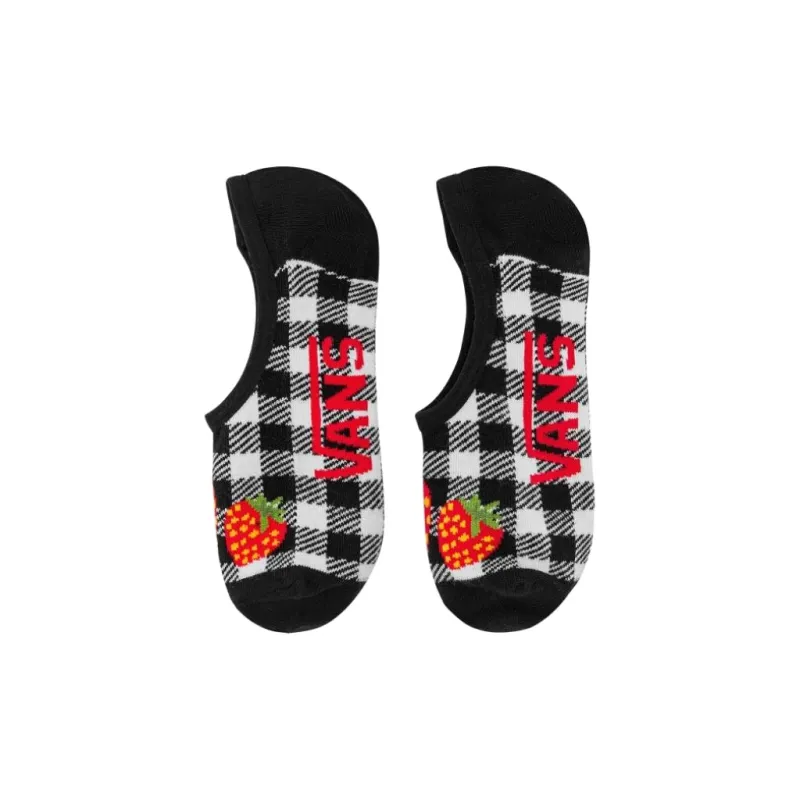 Vans No-Show Socks Women's 1 Pack Black White-0