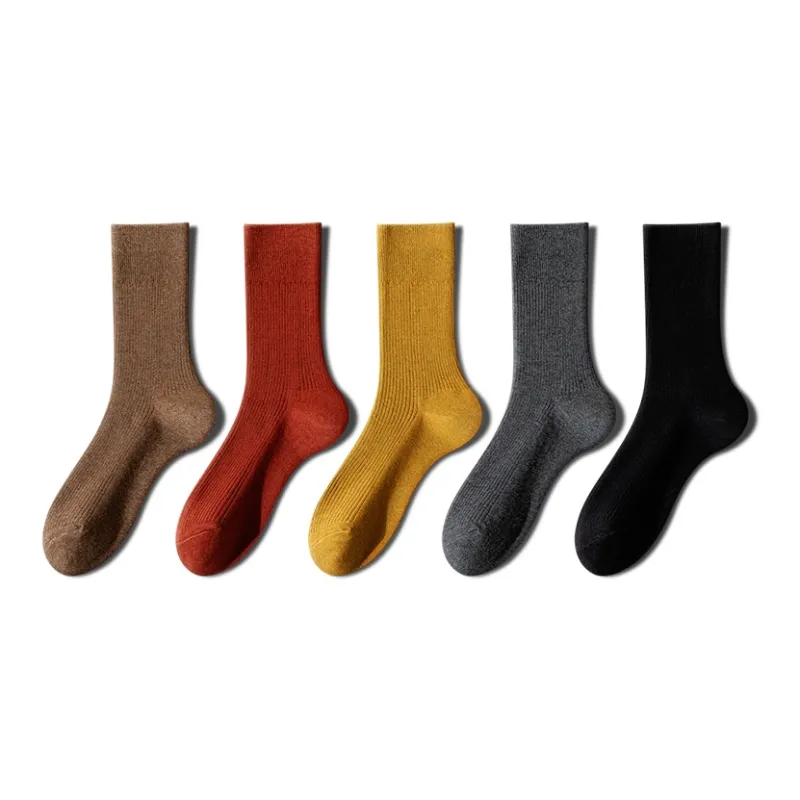 YINSHILIANGPIN Mid Calf Socks Women's 5 Pack-40