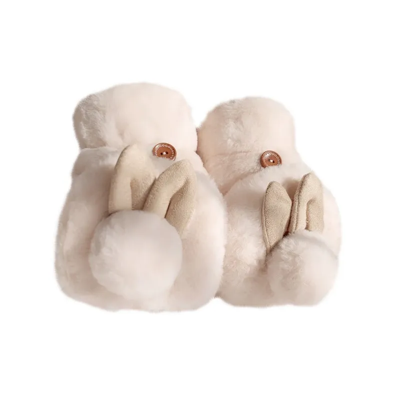 YUZHAOLIN Plush Knit Gloves Unisex-3