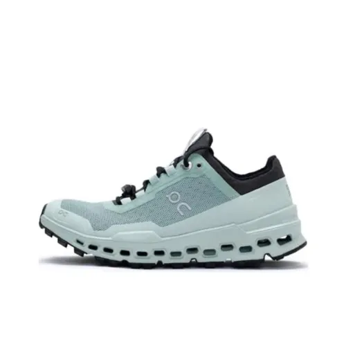 On Cloudultra Anti-Slip Wear-Resistant Low-Top Trail Running Running Shoes Women's Gray Blue