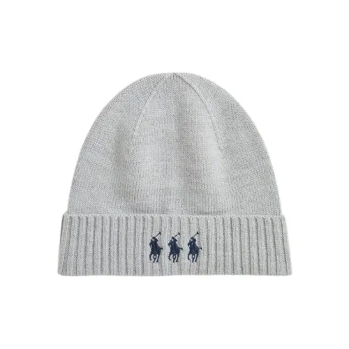 Polo Ralph Lauren Wool Beanies Unisex Gray