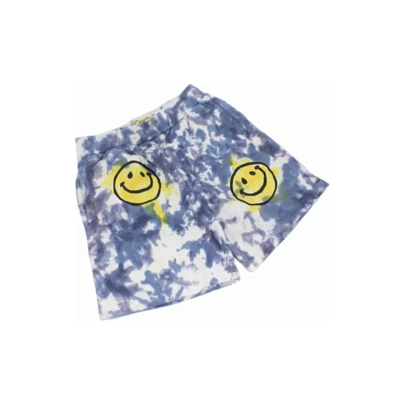 Chinatown Market Casual Shorts Men's Blue Yellow-3
