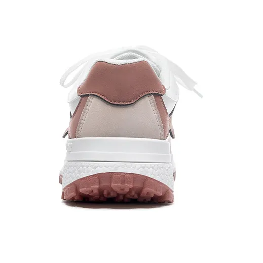WARRIOR Ride The Wind And Waves Series Casual Shoes Women's Low Top White Light Pink-3