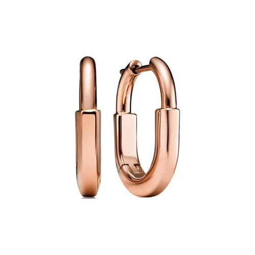 TIFFANY & CO. 18K Rose Gold Earrings Women's Rose Gold