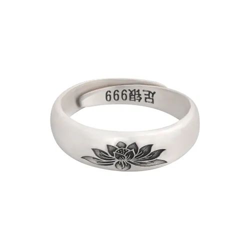 OWNREWARDS 999 Fine Silver Rings Unisex