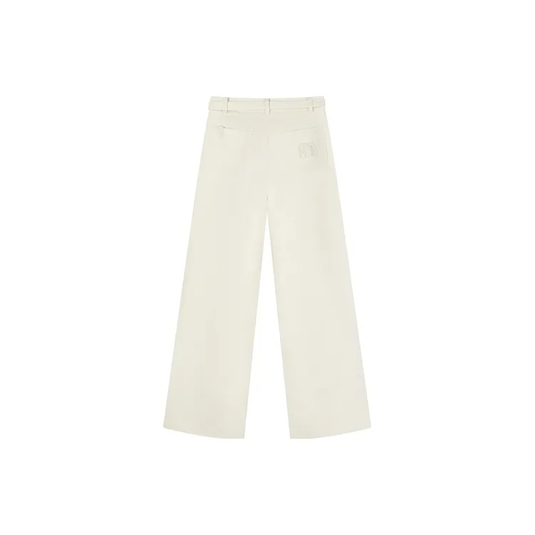 Teenie Weenie Casual Pants Women's Ivory White-1