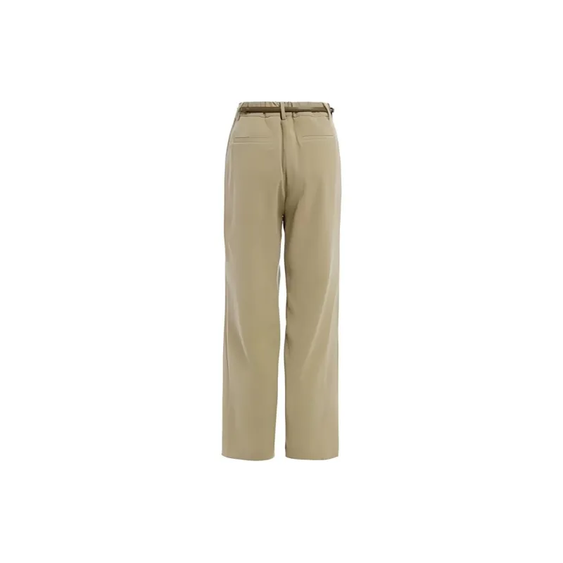 QIAOWANNI Casual Pants Women's Licorice Camel-1