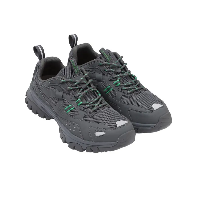TOREAD Cushioned Slip Resistant Abrasion Resistant Breathable Hiking/Trekking Shoes Men's Dark Gray/Green-3